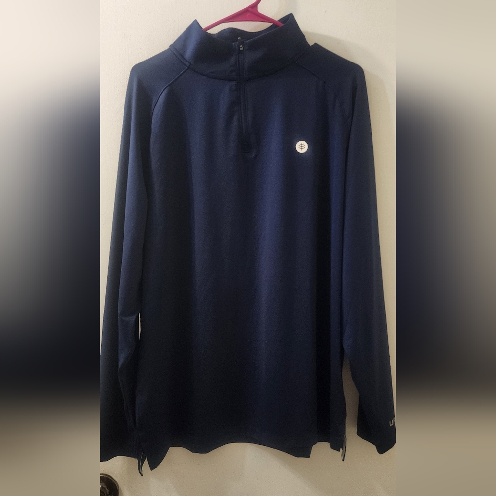 Men's Navy Blue Half-Zip Sweater